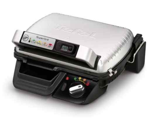 Elektrinis grilius Tefal GC451B12, 2000w Pilkos spalvos, 30x20 cm aprašymas - Prekės nuotrauka