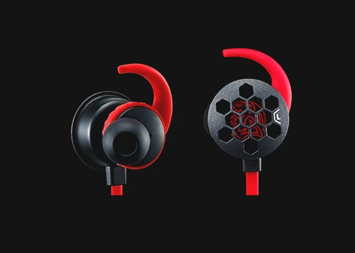 Į ausis įkišamos ausinės žaidimams Thermaltake Tt eSPORTS ISURUS PRO, Juoda-raudona aprašymas - Prekės nuotrauka