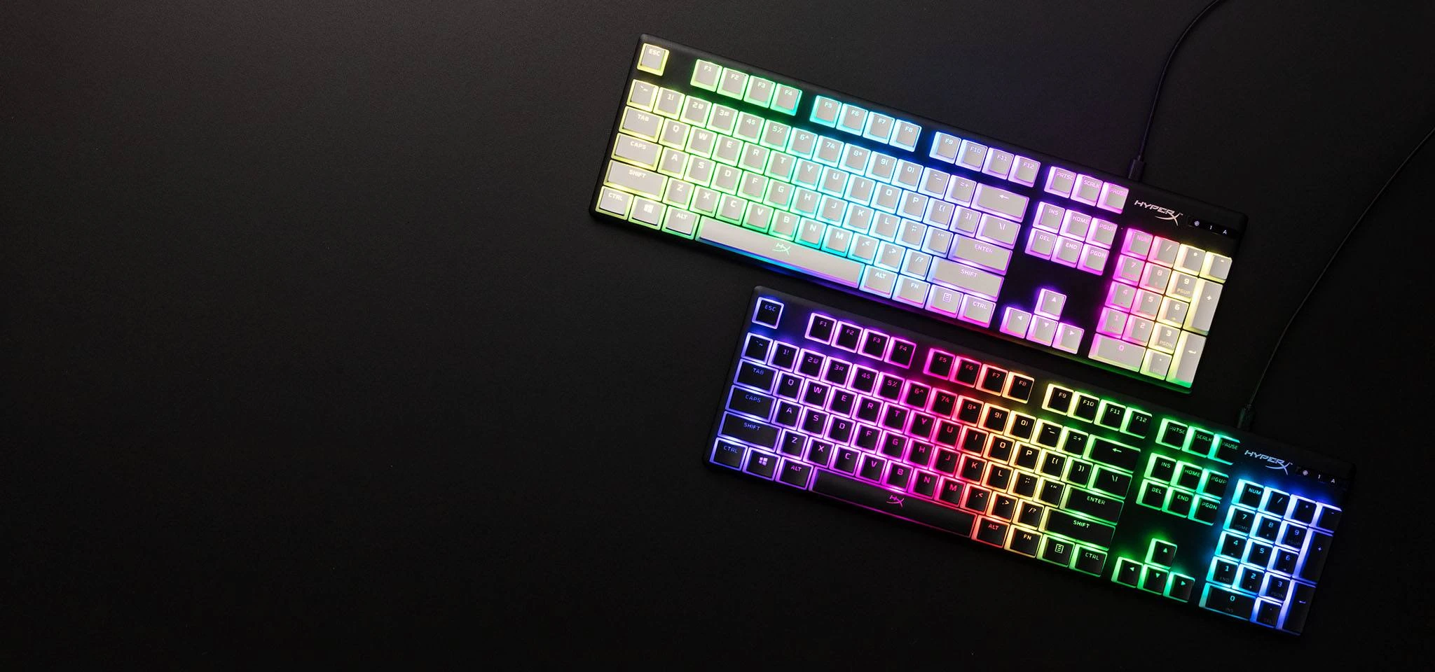 Pakaitiniai klavišai HyperX Pudding Keycaps Full Key Set, US išdėstymas aprašymas - Prekės nuotrauka