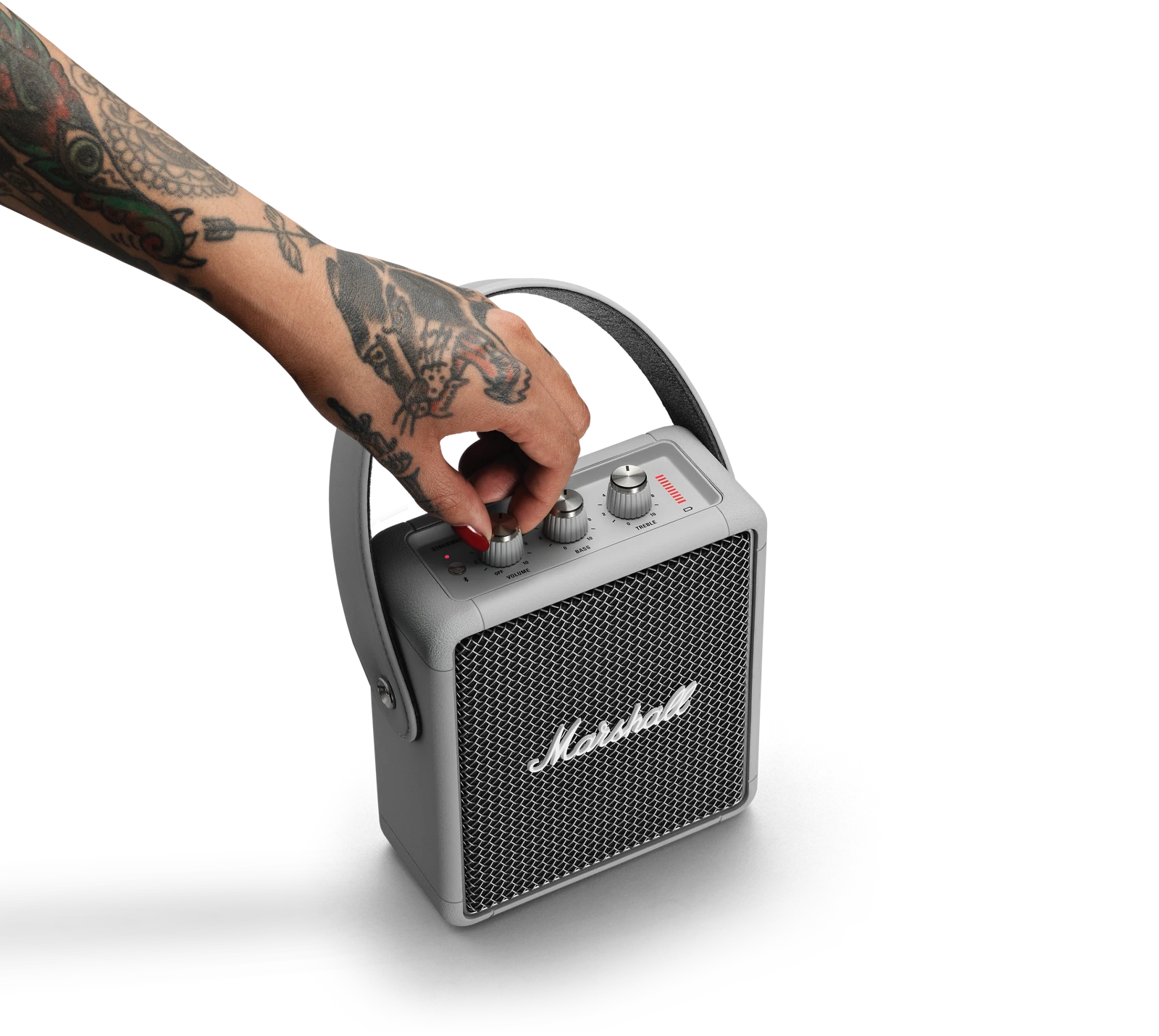 Marshall Stockwell II nešiojama kolonėlė, Black&Brass spalvos aprašymas - Prekės nuotrauka