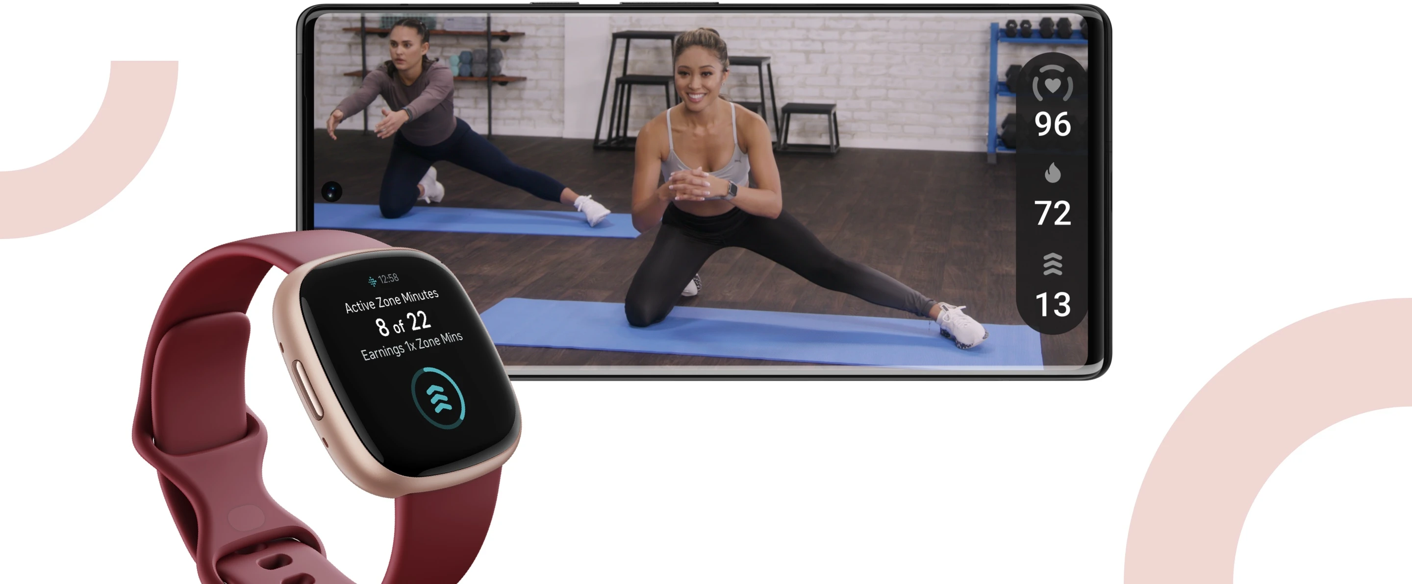 Išmanusis laikrodis Fitbit Versa 4, Platinos spalvos korpusas su melsvos spalvos silikoniniu dirželiu aprašymas - Prekės nuotrauka