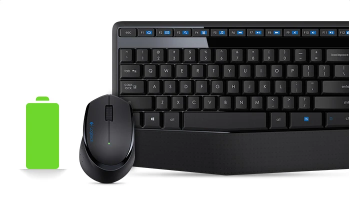 Belaidis klaviatūros ir pelės rinkinys Logitech MK345 Comfort, US išdėstymas aprašymas - Prekės nuotrauka