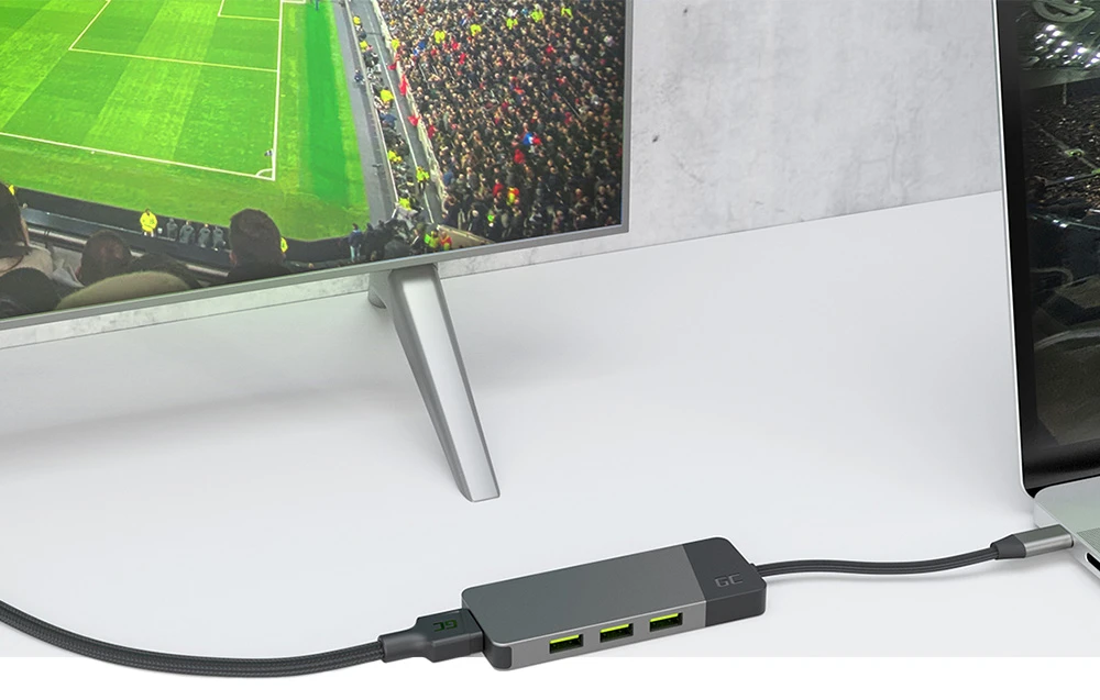 Lenovo Žalias Cell Žalias CELL HUB USB-C GC Connect 3xUSB 3.1 HDMI 4K 60Hz PD 85W aprašymas - Prekės nuotrauka