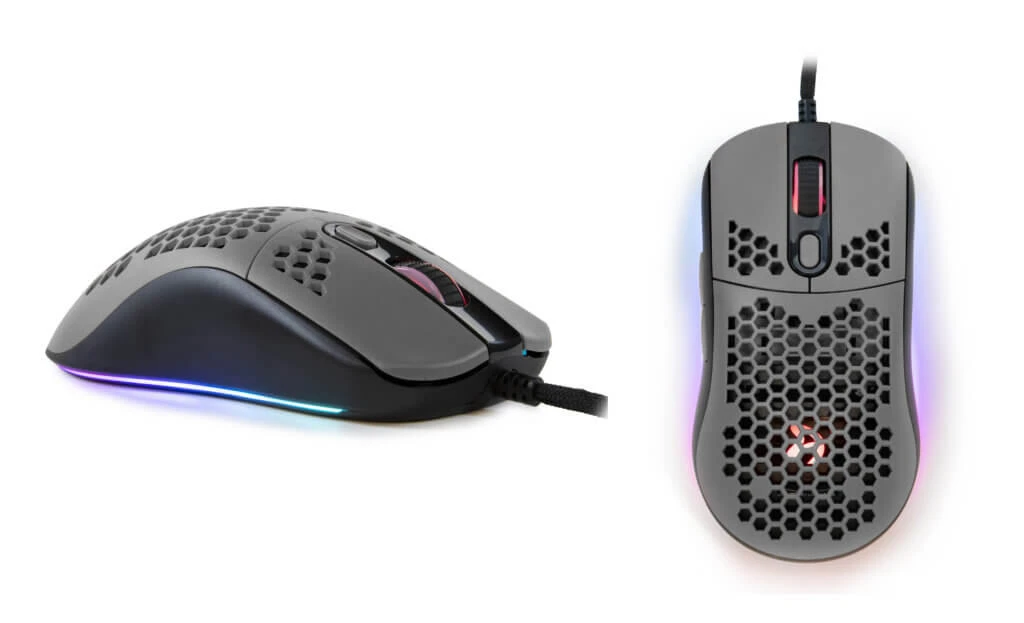 Itin lengva Žaidimų Pelė Arozzi Favo, su RGB pašvietimu, Pixart 3389 sensorius, Omron 20M switches, Juoda aprašymas - Prekės nuotrauka