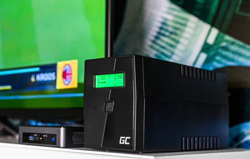 Green Cell Žalias Cell GREENCELL UPS Power Proof 2000VA 1200W aprašymas - Prekės nuotrauka Green Cell Žalias Cell GREENCELL UPS Power Proof 2000VA 1200W aprašymas - Prekės nuotrauka