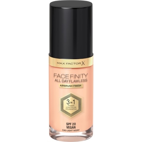 Max Factor Facefinity All Day Flawless makiažo pagrindas moterims 30 ml, LIGHT IVORY aprašymas - Prekės nuotrauka