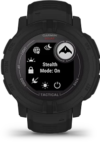 Išmanusis laikrodis Garmin Instinct 2 Solar Tactical Edition, Juodos spalvos aprašymas - Prekės nuotrauka