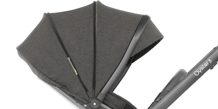 Baby Style Oyster 3 vežimėlis | Sidabro spalvos "Mercury Silver"