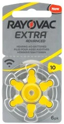 Rayovac Extra elementai klausos aparatams PR70 10, 6 vnt. aprašymas - Prekės nuotrauka