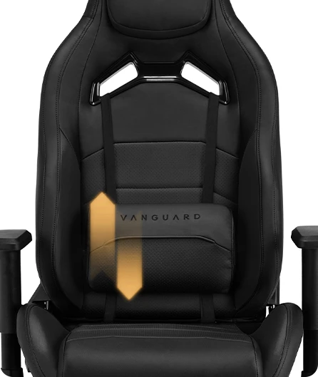 Žaidimų kėdė Sense7 Vanguard Gaming Chair, Juoda aprašymas - Prekės nuotrauka