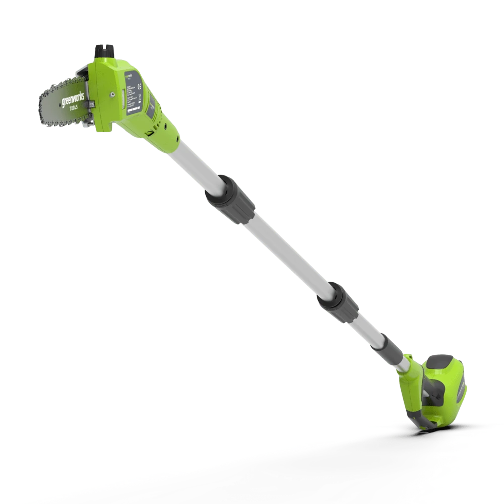 Greenworks G24PS20 aukštapjovė medžiams genėti 24V be akumuliatoriaus aprašymas - Prekės nuotrauka