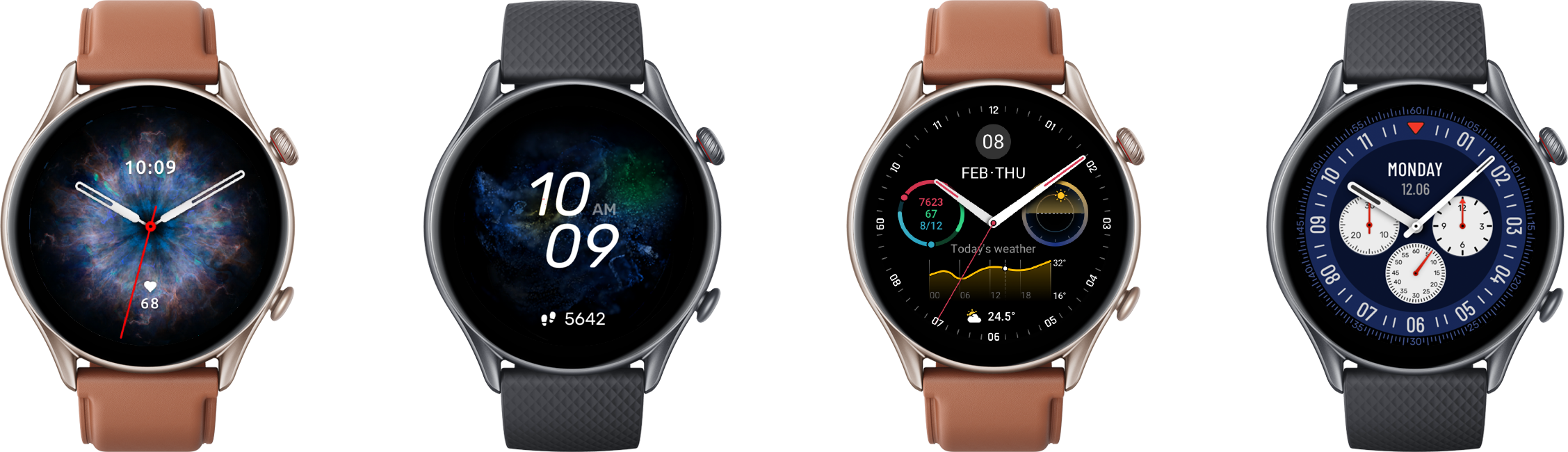 Išmanusis laikrodis Amazfit GTR 3 Pro, Juodos spalvos aprašymas - Prekės nuotrauka