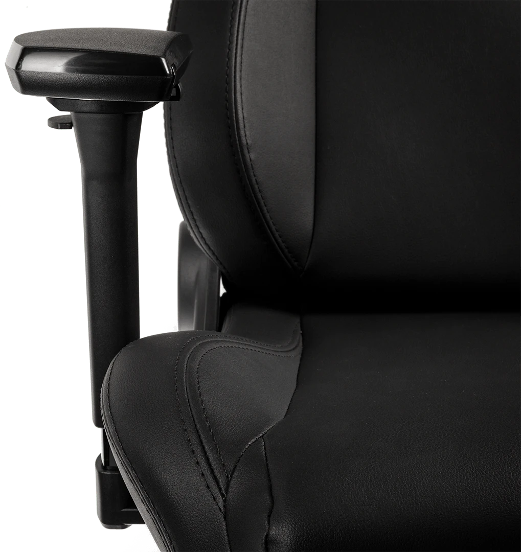 Žaidimų kėdė Noblechairs EPIC Juodas Edition Vinyl/PU hybrid leather Gaming Chair, Juoda aprašymas - Prekės nuotrauka