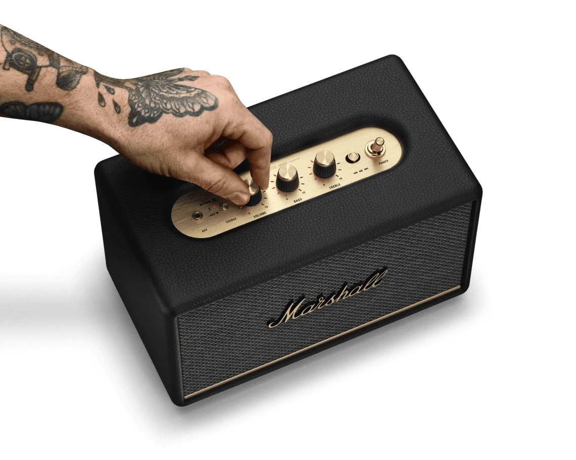 Garso kolonėlė Marshall Acton III Bluetooth Juodos spalvos aprašymas - Prekės nuotrauka Garso kolonėlė Marshall Acton III Bluetooth Juodos spalvos aprašymas - Prekės nuotrauka