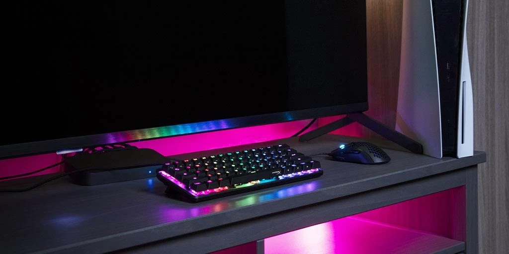 Mechaninė Žaidimų klaviatūra HyperX Alloy Origins 60, HyperX Red - Linear Switch, US išdėstymas aprašymas - Prekės nuotrauka