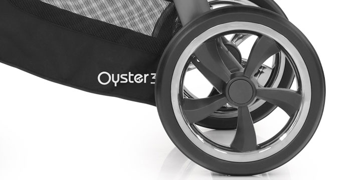 Baby Style Oyster 3 stilingas vaikiškas vežimėlis | Sidabro spalvos "Mercury Silver"