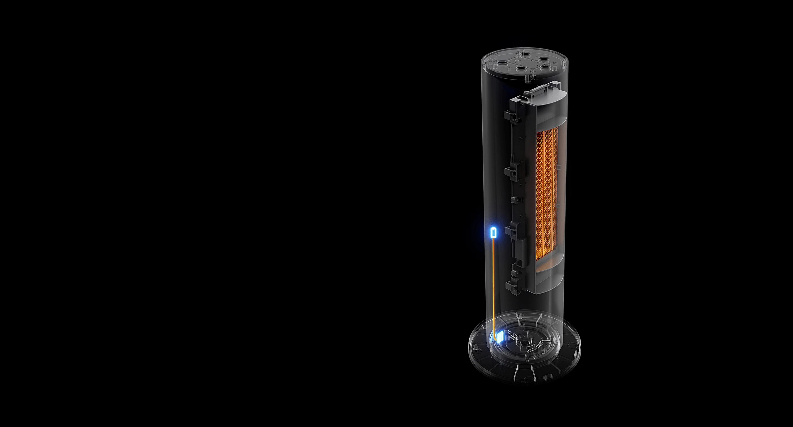 Šildytuvas Xiaomi Smart Tower Heater Lite BHR6101EU, Baltos spalvos aprašymas - Prekės nuotrauka