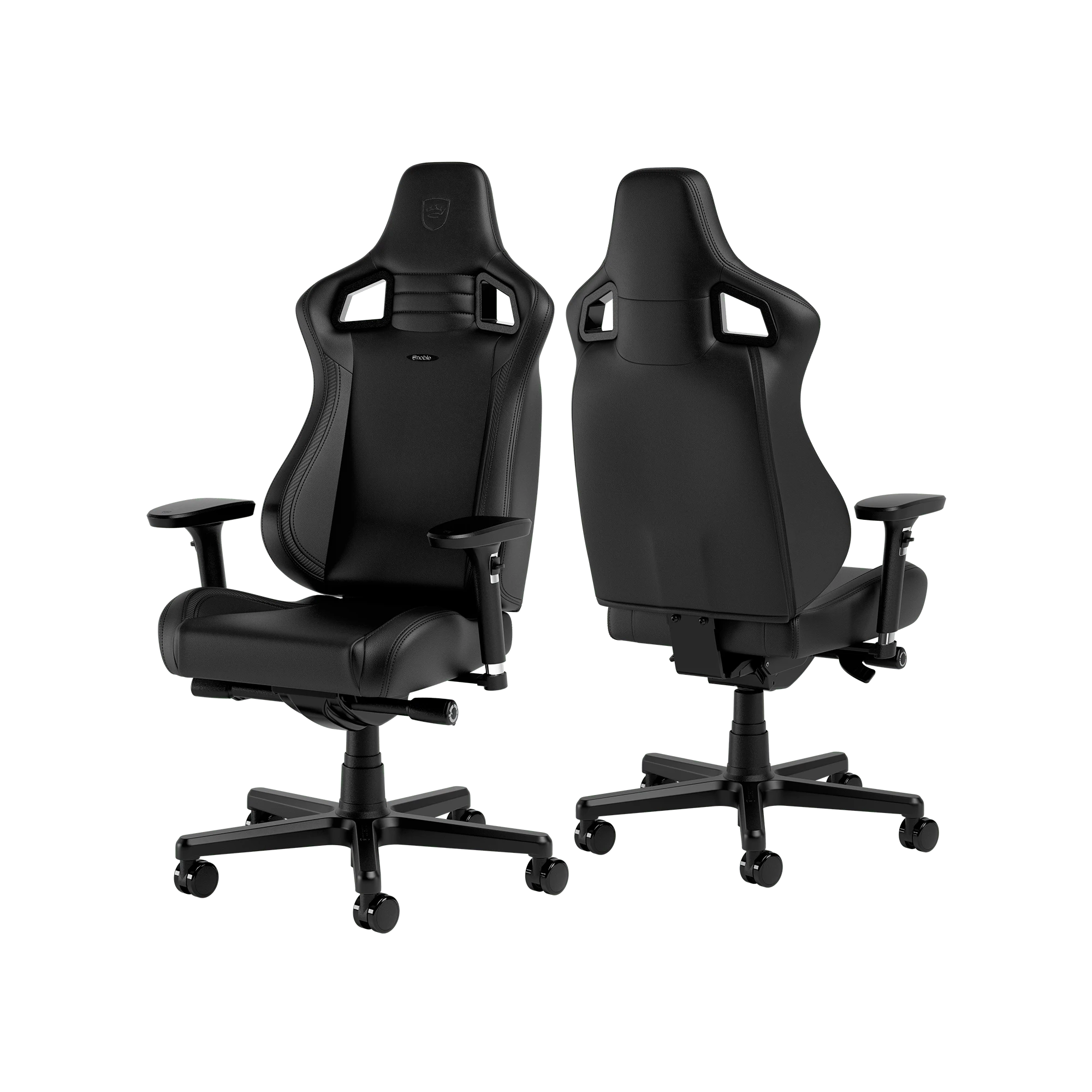 Žaidimų kėdė Noblechairs EPIC Comapct Gaming Chair, Juoda/Carbon aprašymas - Prekės nuotrauka