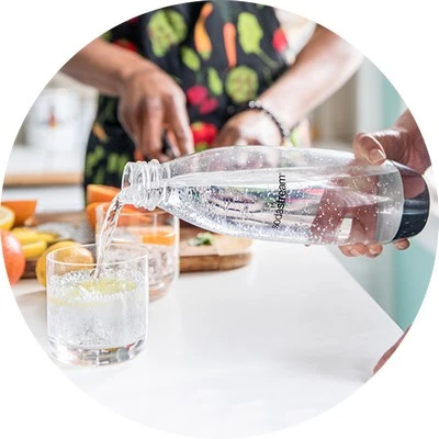 Buteliukai SodaStream Fuze, 1l, juodi, 2 vnt aprašymas - Prekės nuotrauka