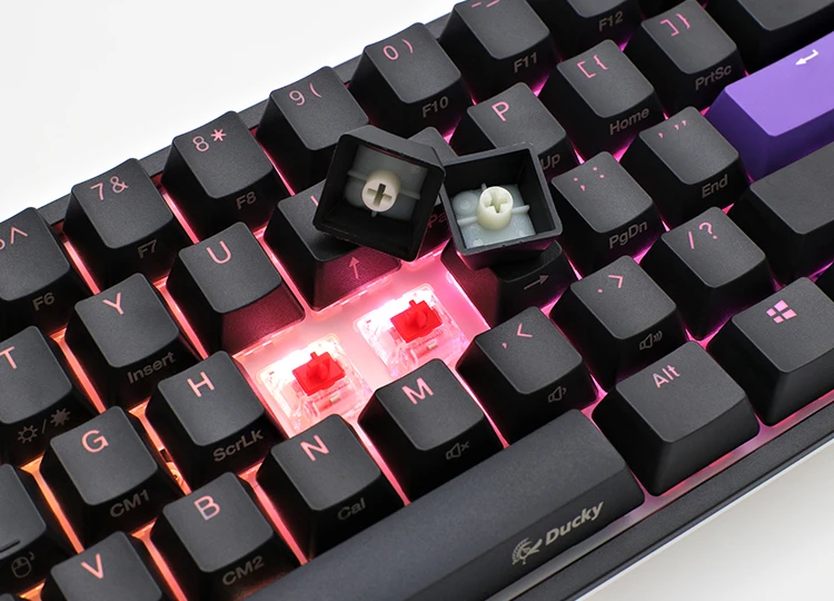 Žaidimų Klaviatūra Ducky One 2 Mini RGB Juodas - US išdėstymas - Cherry MX Raudona Switches aprašymas - Prekės nuotrauka