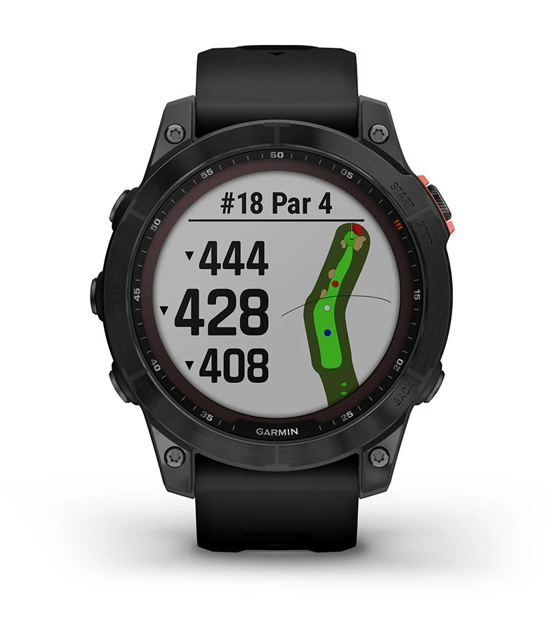 Išmanusis laikrodis Garmin fenix 7 Solar, Pilkos skalūno spalvos, su juodos spalvos silikoniniu dirželiu (Ekspozicinė prekė) aprašymas - Prekės nuotrauka