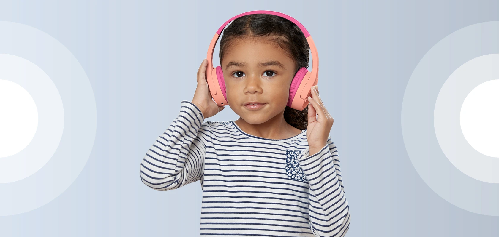 Belaidės Ausinės vaikams Belkin Soundform Mini, Rožinės aprašymas - Prekės nuotrauka
