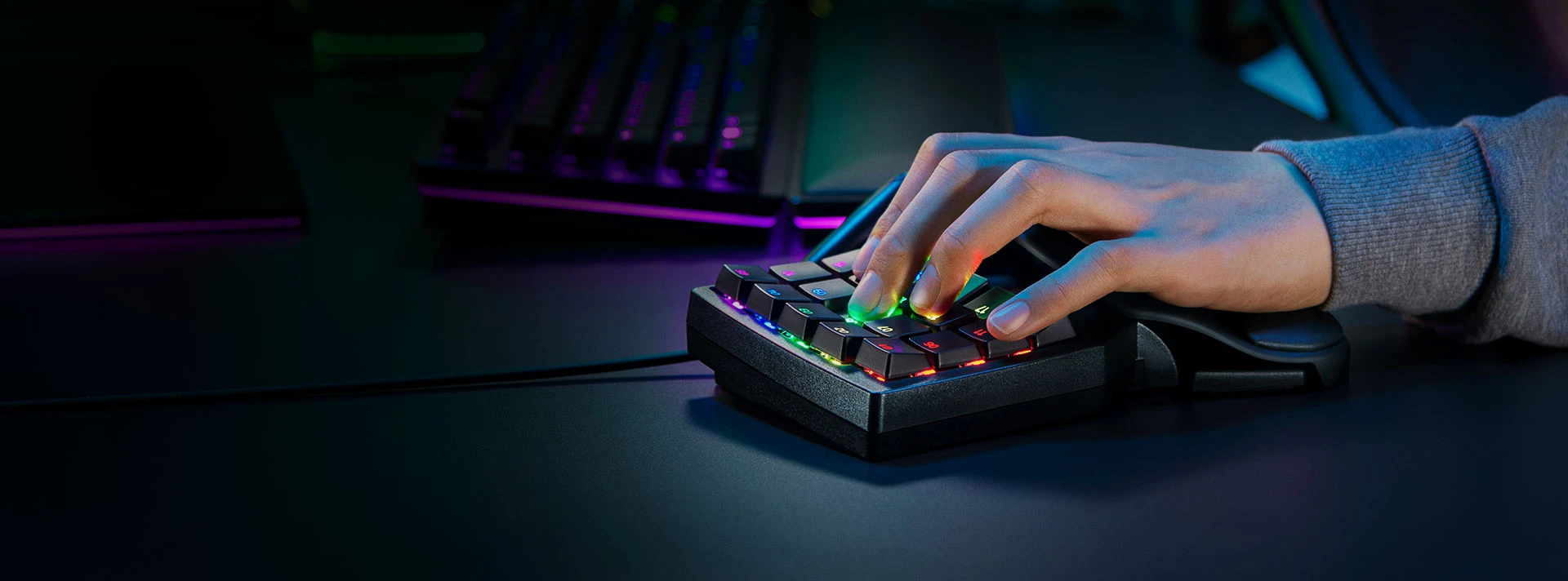 Žaidimų klaviatūra Razer Tartarus Pro, Juoda aprašymas - Prekės nuotrauka