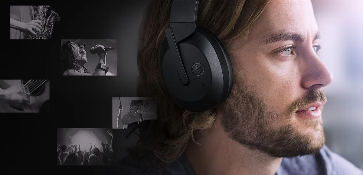 Yamaha Corporation Belaidės ausinės Yamaha YH-E700BBE, Smėlinės spalvos aprašymas - Prekės nuotrauka