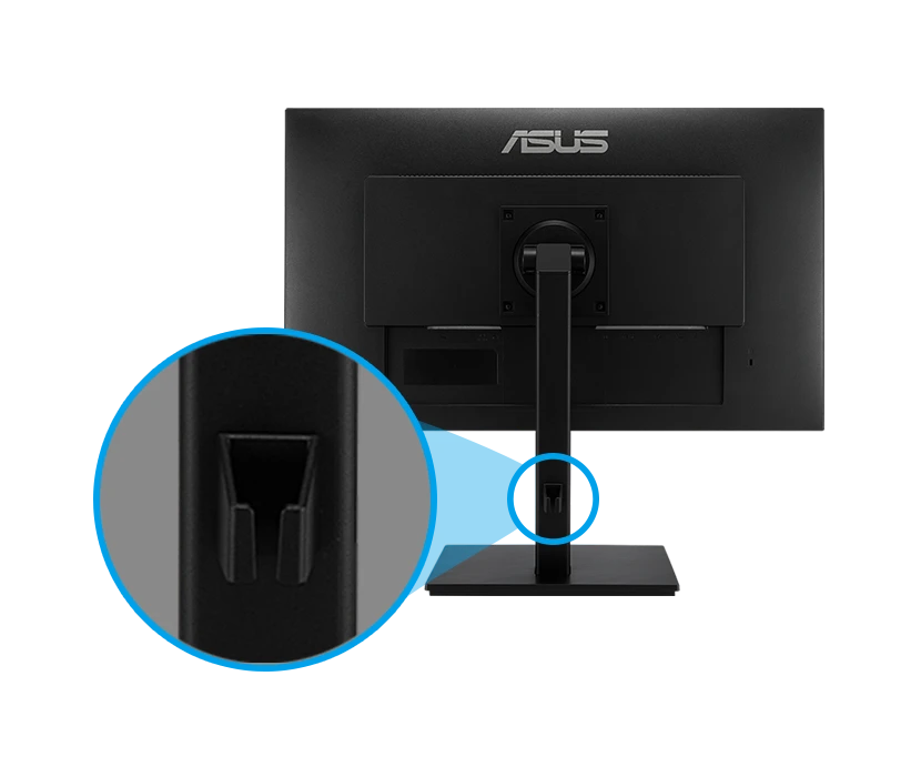 Monitorius ASUS VA24DQSB Eye Care Monitor/24 inch (23.8 inch viewable)/FHD/IPS/Frameless/ 75Hz,/Adaptive-Sync/ Low Blue Light/ Flicker Free/ Ergonomic Design/ Wall Mountable aprašymas - Prekės nuotrauka