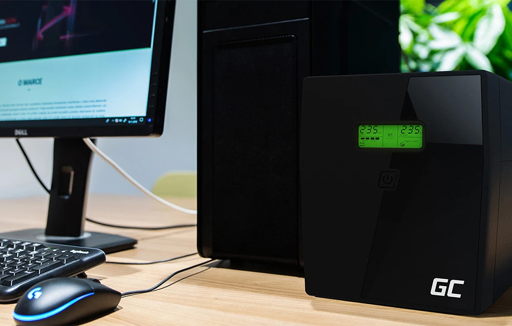 Green Cell Žalias Cell GREENCELL UPS Power Proof 1500VA 900W aprašymas - Prekės nuotrauka
