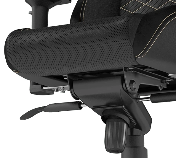 Žaidimų kėdė Noblechairs EPIC PU-Leather Gaming Chair, Juoda-auksinė aprašymas - Prekės nuotrauka