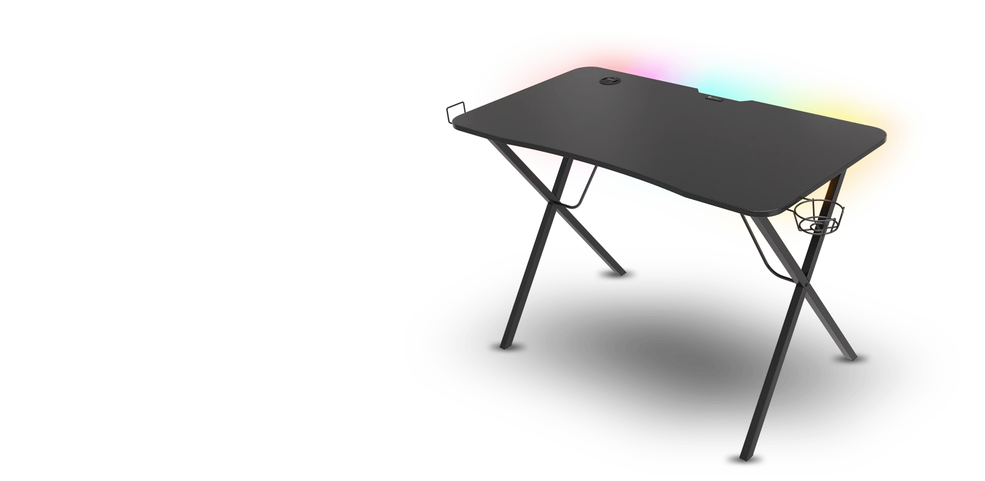 Žaidimų stalas Genesis Holm 200 RGB Gaming Desk, su pašvietimu aprašymas - Prekės nuotrauka