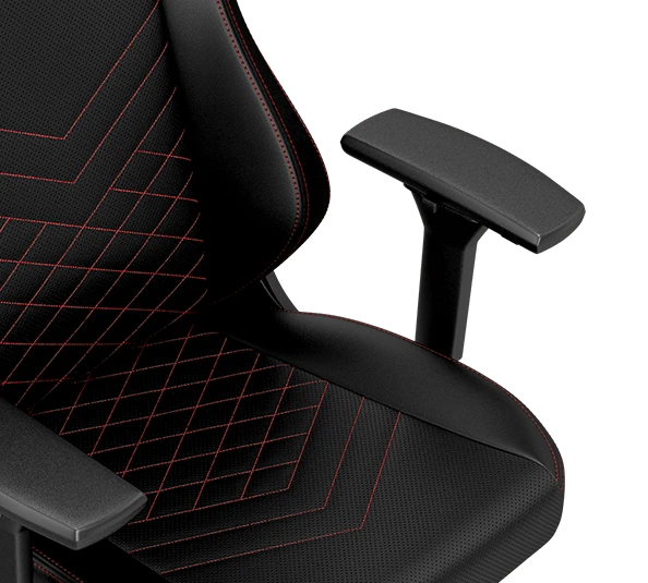 Žaidimų kėdė Noblechairs HERO PU-Leather Gaming Chair, Juoda-raudona aprašymas - Prekės nuotrauka