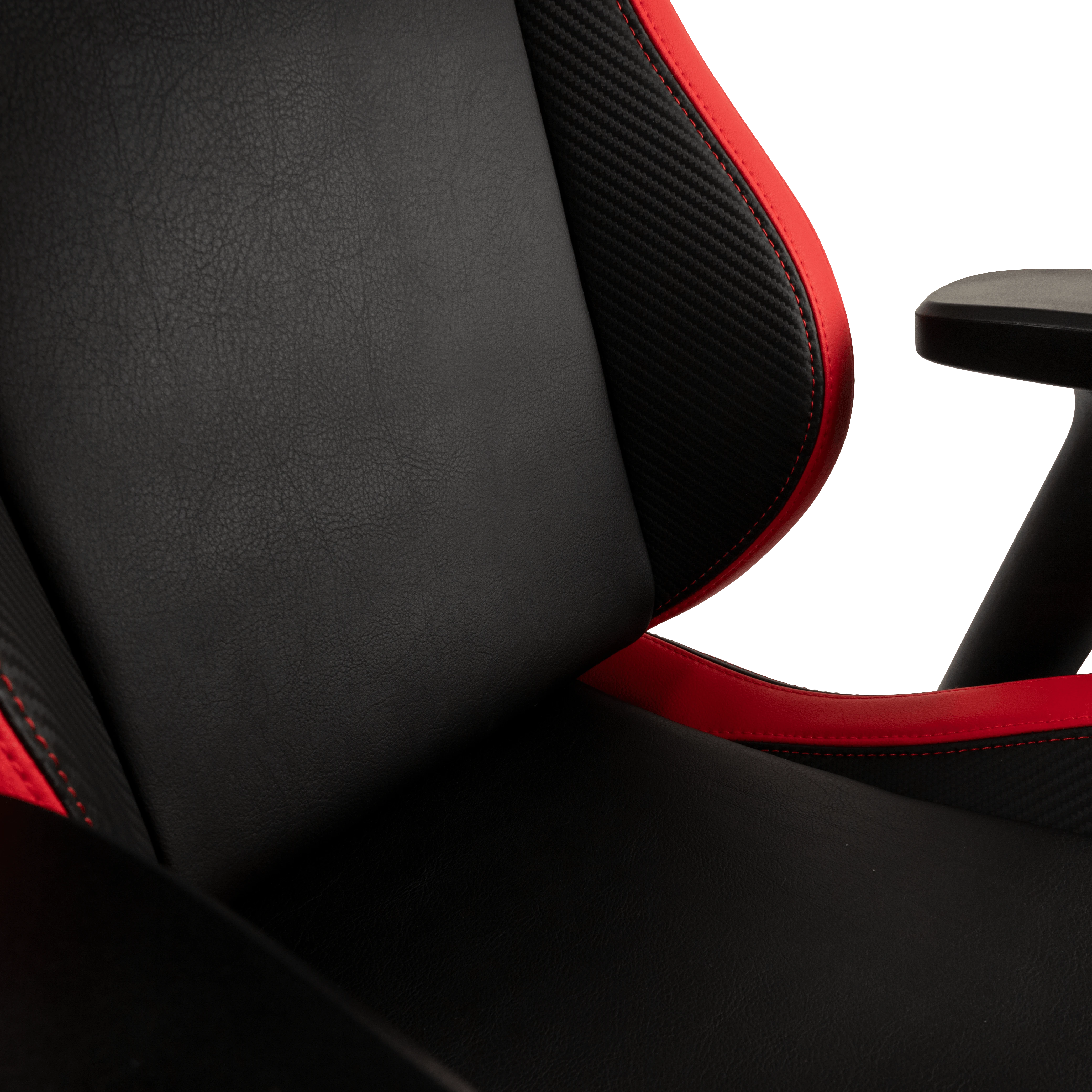 Žaidimų kėdė Noblechairs EPIC Comapct Gaming Chair, Juoda/Carbon/Raudona aprašymas - Prekės nuotrauka