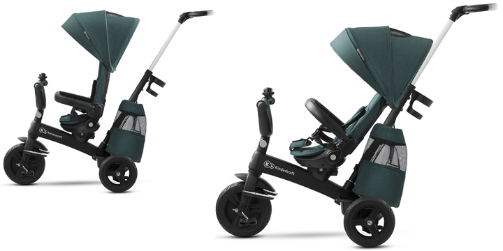 Kinderkraft EasyTwist triratukas, spalva: tamsiai žalia, KKRETWIGRE0000 aprašymas - Prekės nuotrauka Kinderkraft EasyTwist triratukas, spalva: tamsiai žalia, KKRETWIGRE0000 aprašymas - Prekės nuotrauka