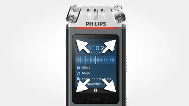 Philips VoiceTracer DVT7110 Diktofonas aprašymas - Prekės nuotrauka