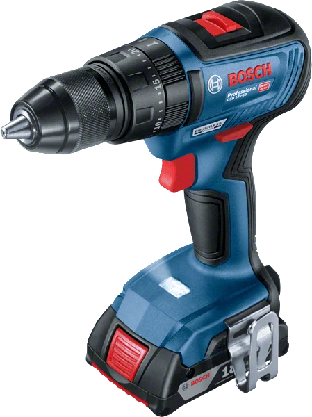 Bosch akumuliatorinis bešepetėlinis suktuvas - gręžtuvas GSB 18V-50, 2 x 2,0 Ah. 28/50 Nm aprašymas - Prekės nuotrauka