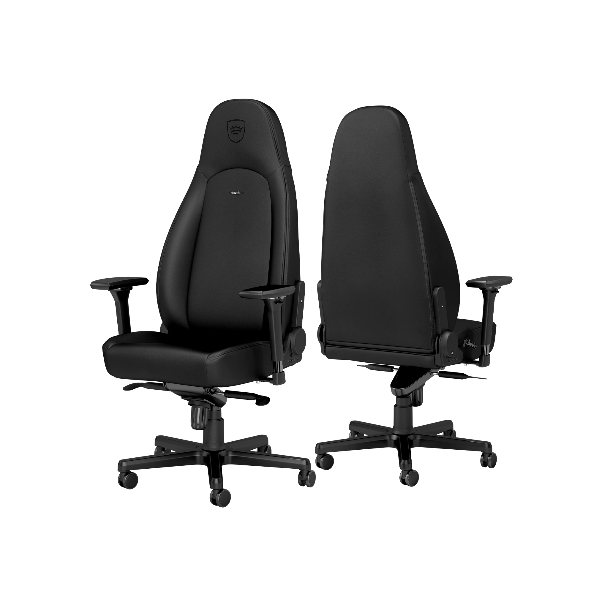 Žaidimų kėdė Noblechairs ICON Juodas Edition Vinyl / PU hybrid leather Gaming Chair, Juoda aprašymas - Prekės nuotrauka