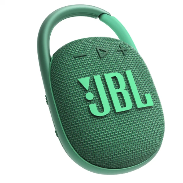 JBL Clip 4 Eco nešiojama kolonėlė, Žalios spalvos aprašymas - Prekės nuotrauka