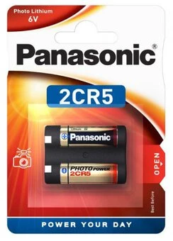 Panasonic 2CR5 Ličio Elementai 6V aprašymas - Prekės nuotrauka