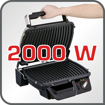 Elektrinis grilius Tefal GC451B12, 2000w Pilkos spalvos, 30x20 cm aprašymas - Prekės nuotrauka