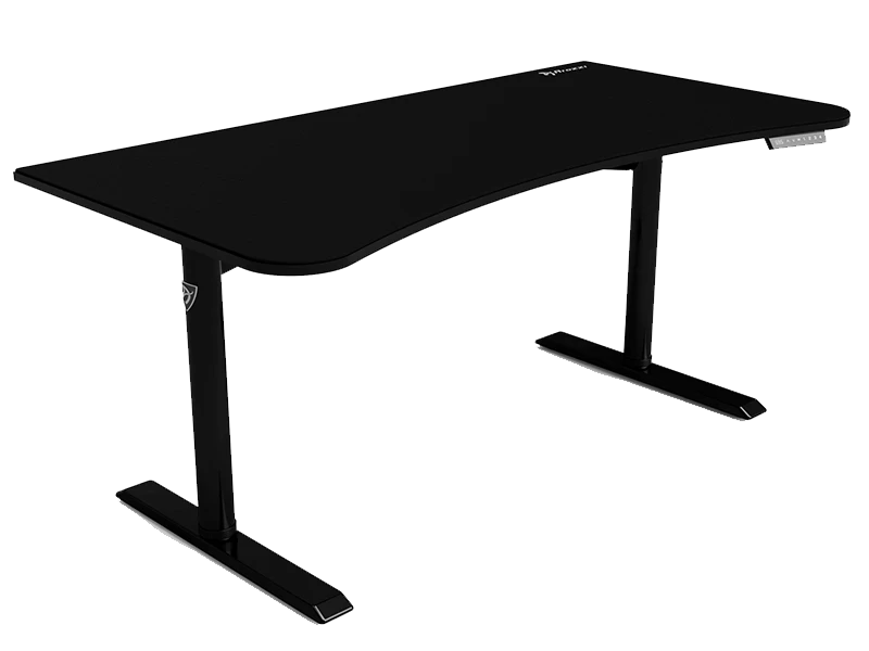Žaidimų stalas Arozzi Arena Moto Gaming Desk, Motorizuotas, Reguliuojamo aukščio 720-1180mm, Juodas aprašymas - Prekės nuotrauka