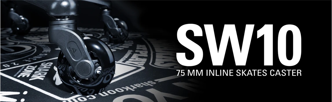 Žaidimų kėdės ratukai Sharkoon SW10, 75mm aprašymas - Prekės nuotrauka