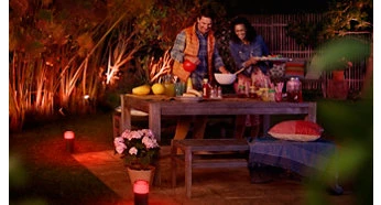 Philips Hue Taškinis lauko šviestuvas Lily (Baltas ir spalvotas) aprašymas - Prekės nuotrauka