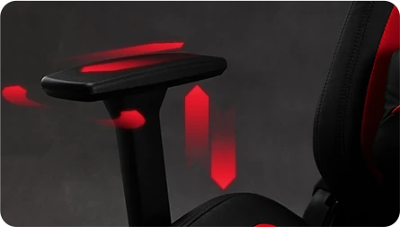 Žaidimų kėdė Sense7 Sentinel Gaming Chair, Juoda-raudona aprašymas - Prekės nuotrauka