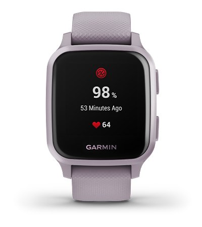 Išmanusis laikrodis Garmin Venu Sq, Violetinės spalvos aprašymas - Prekės nuotrauka
