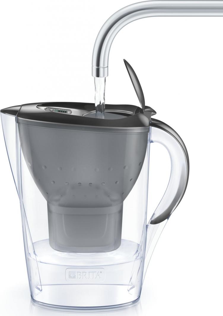 BRITA vandens filtravimo ąsotis „Marella“ grafito spalvos + 3 kasetės aprašymas - Prekės nuotrauka