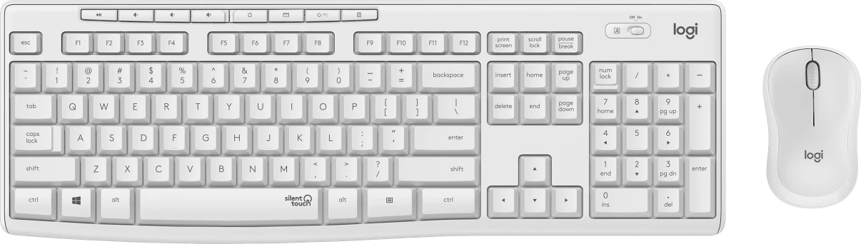 Tyli belaidė Klaviatūra su pele Logitech MK295, DE išdėstymas aprašymas - Prekės nuotrauka
