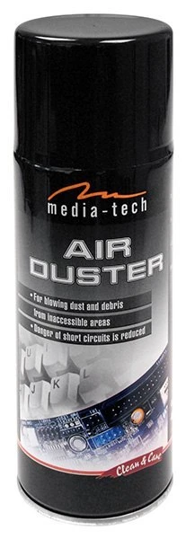 Valiklis suspaustas oras Media-Tech AIR DUSTER MT2607 400ml aprašymas - Prekės nuotrauka