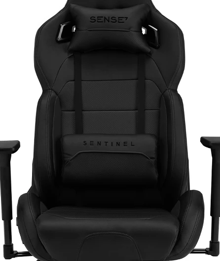 Žaidimų kėdė Sense7 Sentinel Gaming Chair, Juoda aprašymas - Prekės nuotrauka